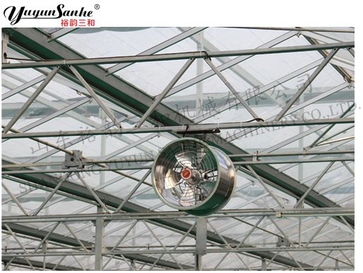 Yuyun Sanhe Ceiling Mount Air Circulation Fan Agriculture Greenhouse Equipment Air Cooling Ventilation Climate Control System Low Noise